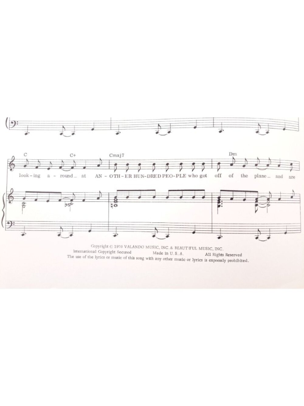 Vintage Another Hundred People Sheet Music Company Musical Pop Edition Sondheim - Picture 6 of 7